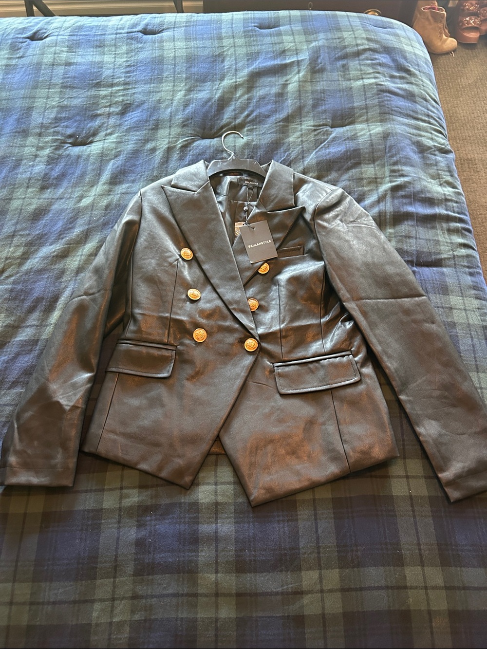 Beulahstyle Black Leather Jacket